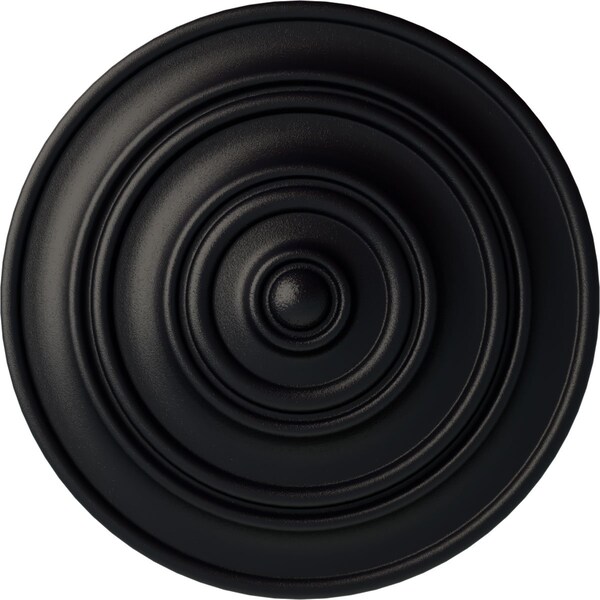 Ekena Millwork Classic Ceiling Medallion (Fits Canopies up to 4 1/8"), Hand-Painted Steel Gray, 13 1/4"OD x 1/2"P CM13CLSGS - main